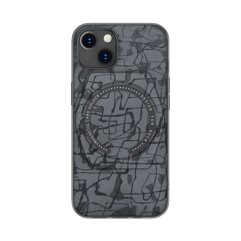 ROCK iPhone 13 Case Moca Magnet Protection Grey