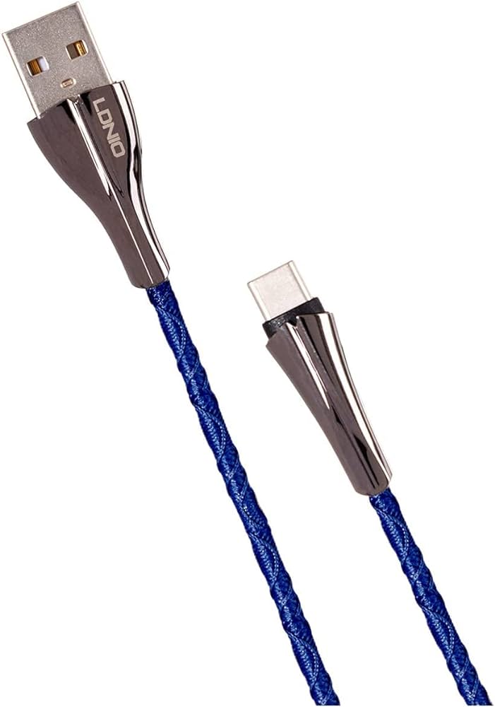 LDNIO 2 Meters Cable LS461-Faster Charging & High-Speed (Blue)