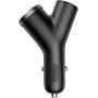 Baseus Y Type Dual USB + Cigarette Lighting